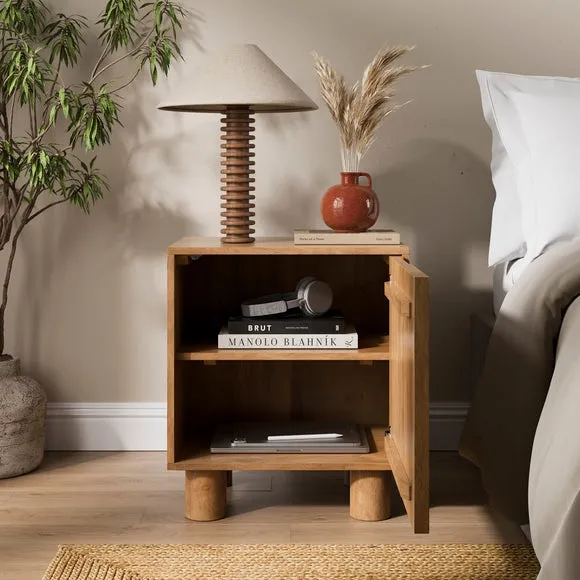 Juni Bedside Table, Mango Wood 2