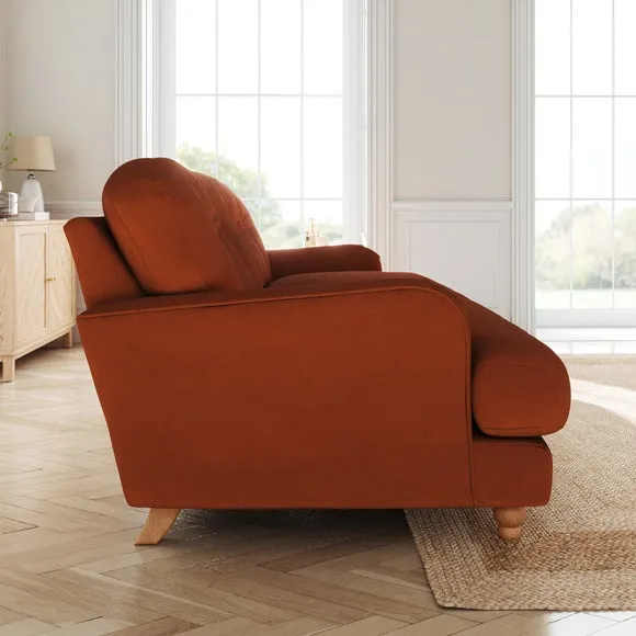 Martha Matte Plush Velvet 3 Seater Sofa 2