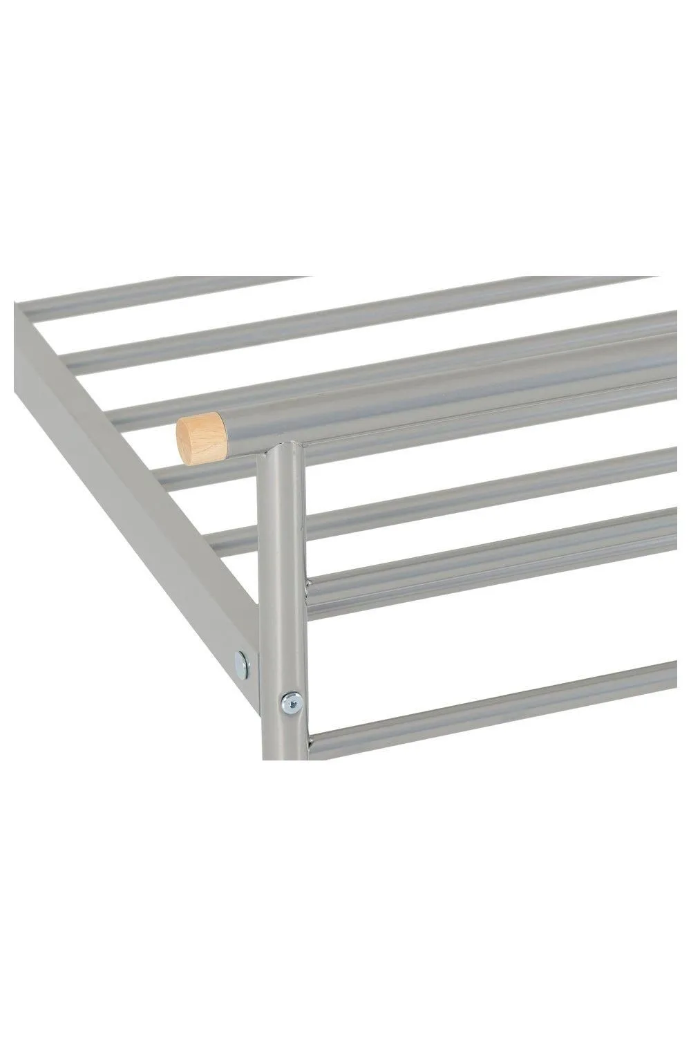 Seconique Orion 3' Single Bed in Metallic Silver 4