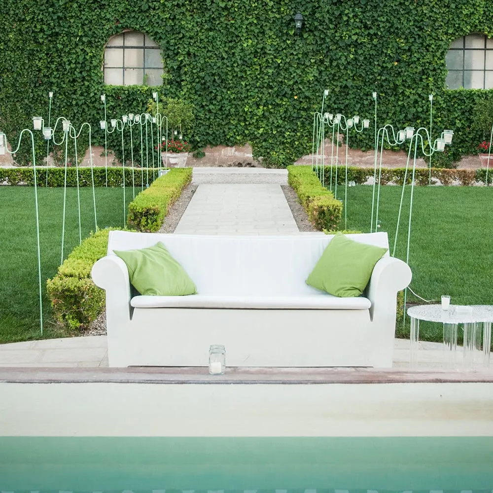 Kartell Bubble Club Sofa Zinc White 4