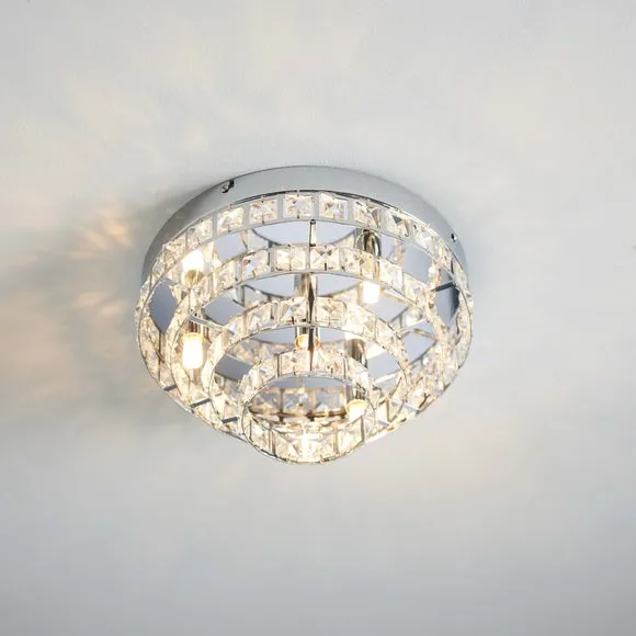 Vogue Motown 4 Light Jewel Flush Ceiling Light 5