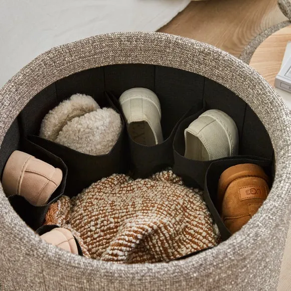 Multi Tonal Round Ottoman 4