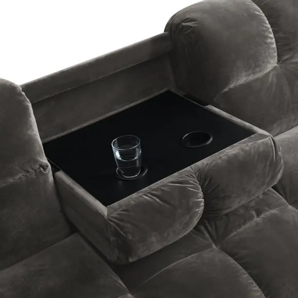 Margo Velvet with Storage Double Sofa Bed 3