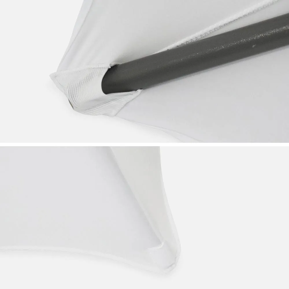 sweeek Folding steel high reception table with protective cover (set of 4) in White 3