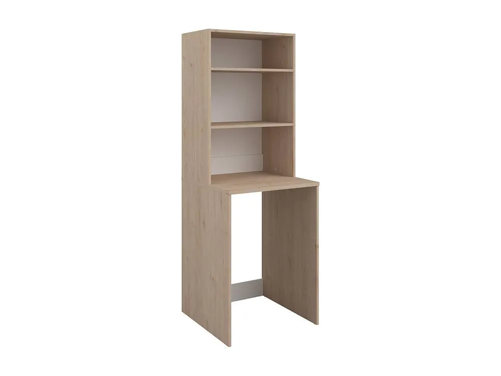 Vente-unique Laundry Room Cabinet for Washing Machine With Shelves - Light Natural in Light Oak 5