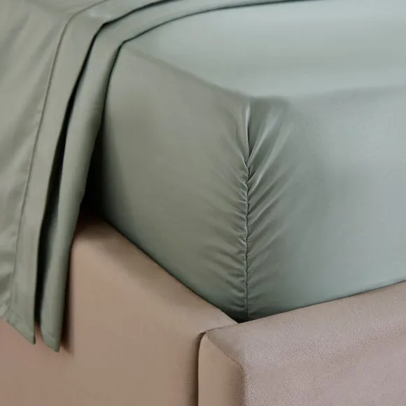 Dorma Egyptian Cotton Sateen 1000 Thread Count Fitted Sheet 1