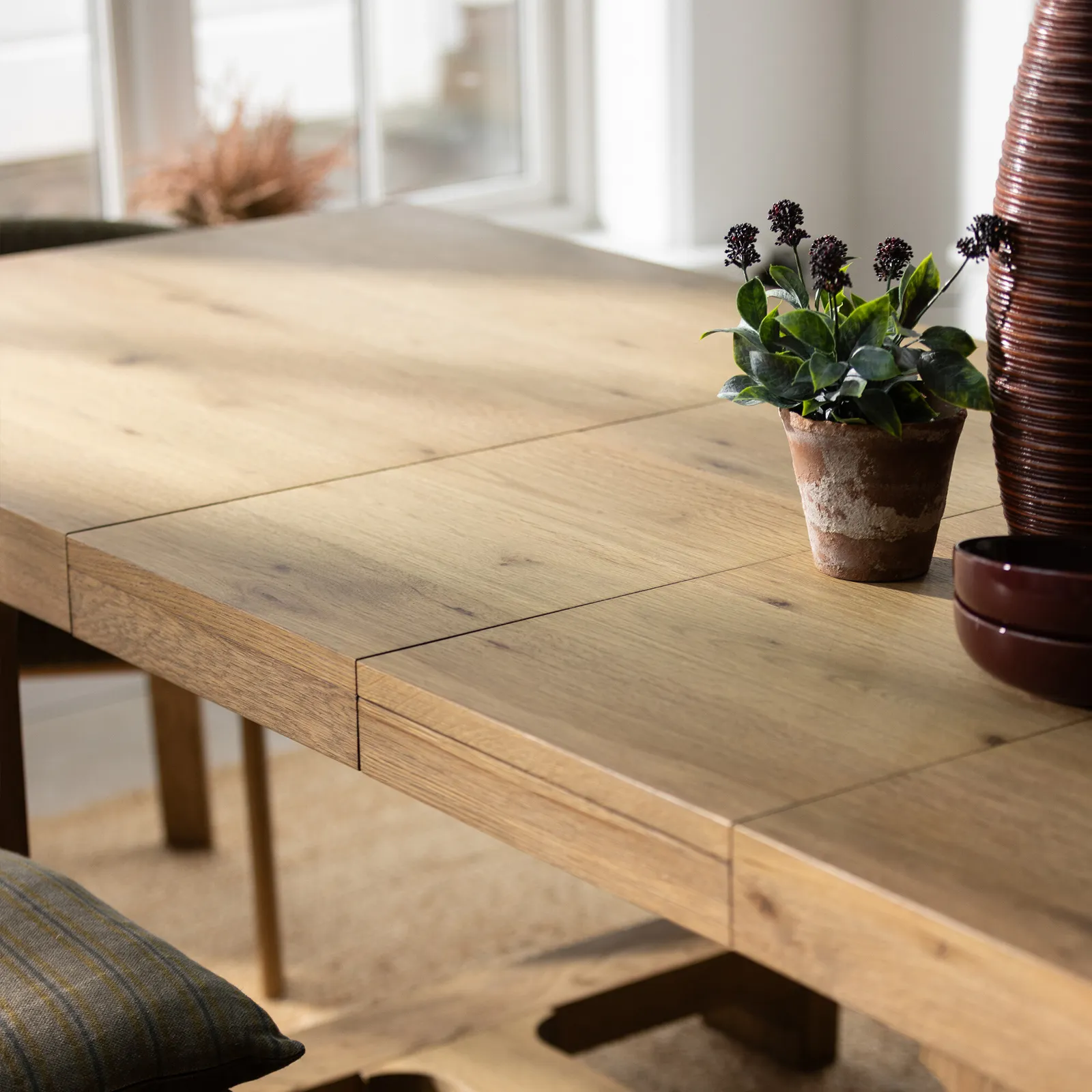 Wade 184Cm-260Cm Extending Dining Table, Neutral Wood | Barker & Stonehouse 6