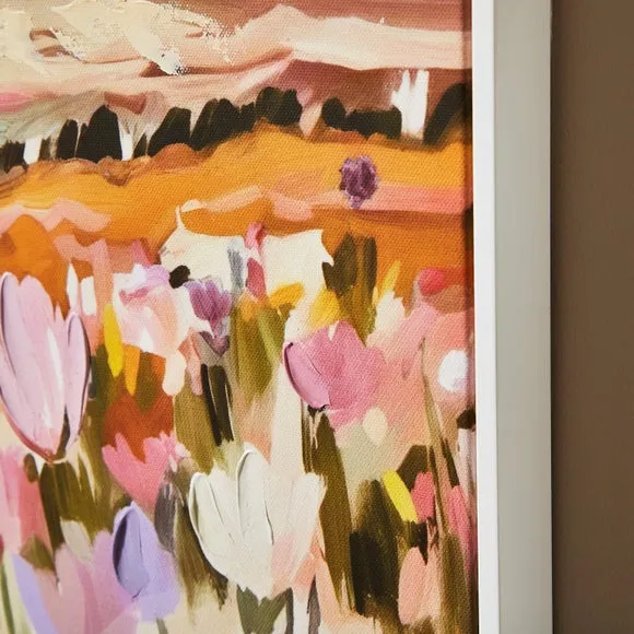 Tulip Fields Hand Finished Framed Canvas 2