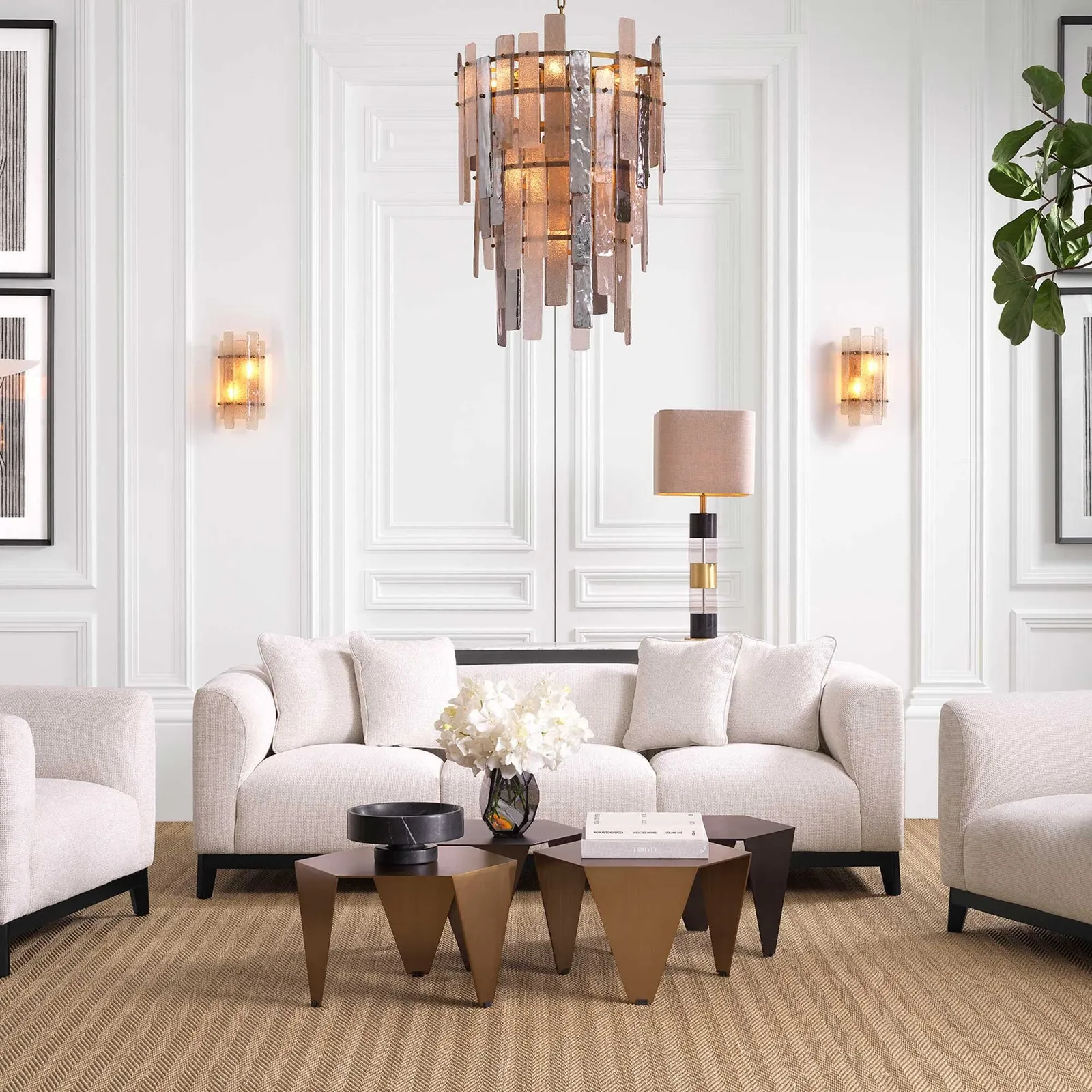 Eichholtz Corso Sofa, White Fabric | Barker & Stonehouse 2