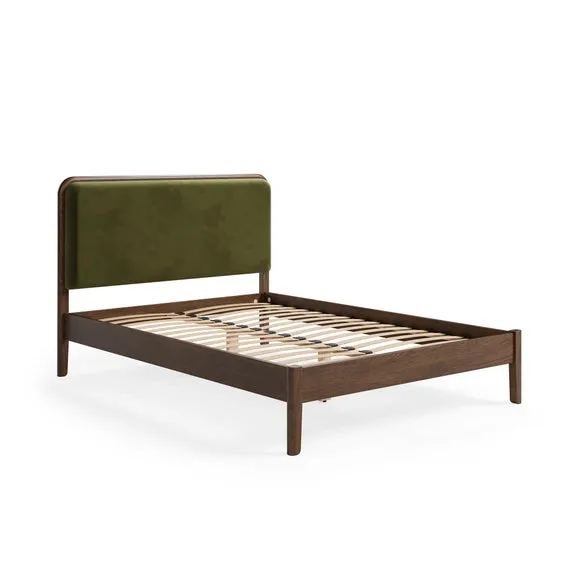 Darla Velvet & Wood Effect Bed Frame 6