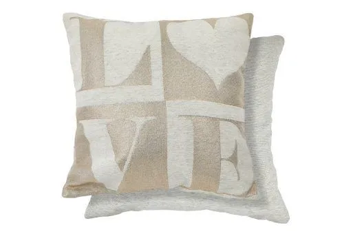 New Edge Blinds Amor Love Cushion Cover in Gold