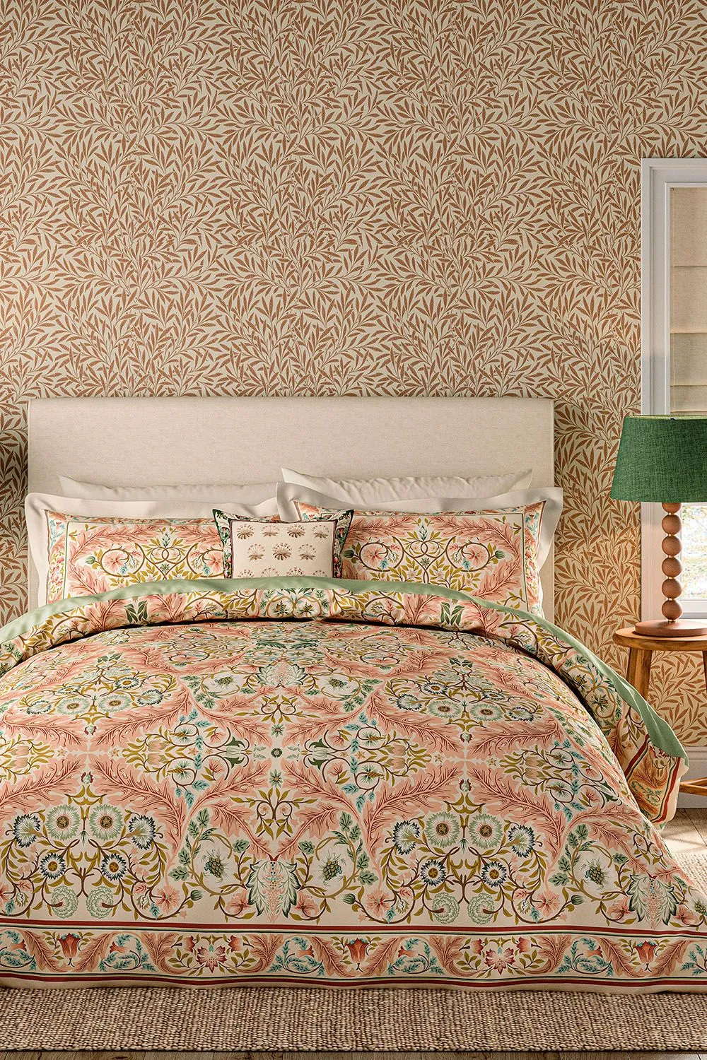 Morris & Co 'Earthly Paradise' Cotton Duvet Cover Set