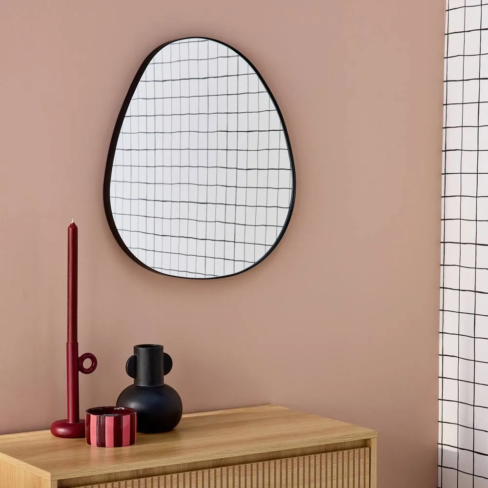 sweeek Black metal mirror