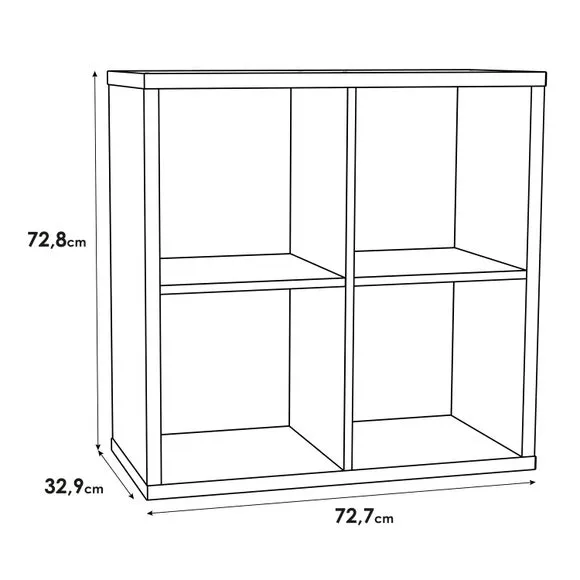 Furniture To Go Mauro 2 Shelf Cube Storage Unit 6
