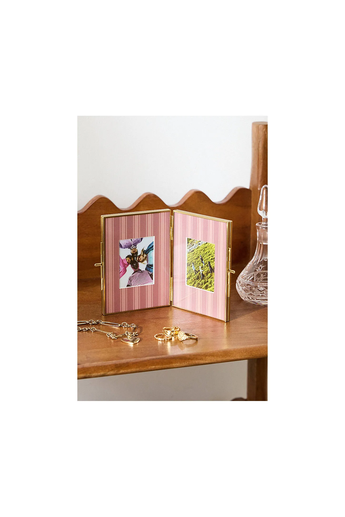 Georgia Pink Stripe Instax Photo Frame - Pink ALL