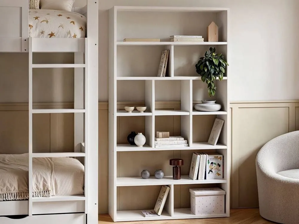 Flair Ruby Wooden Bunk Bed with Storage in White 4