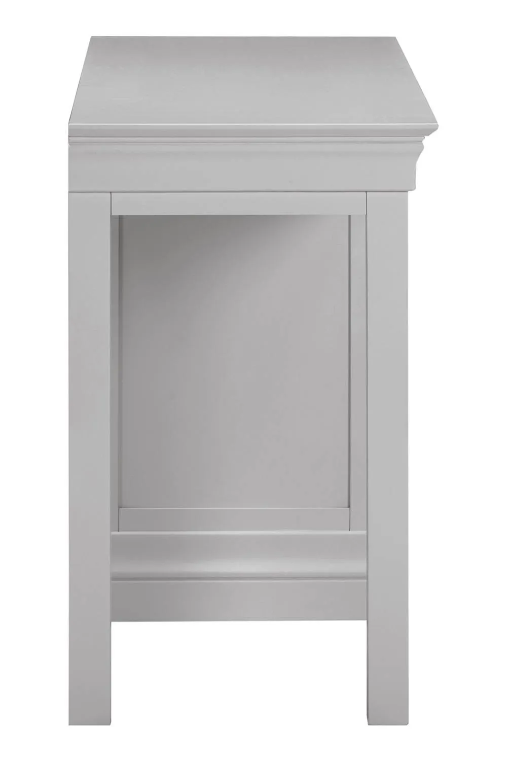 Seconique Bordeaux 3 Drawer Dressing Table in Light Grey 6