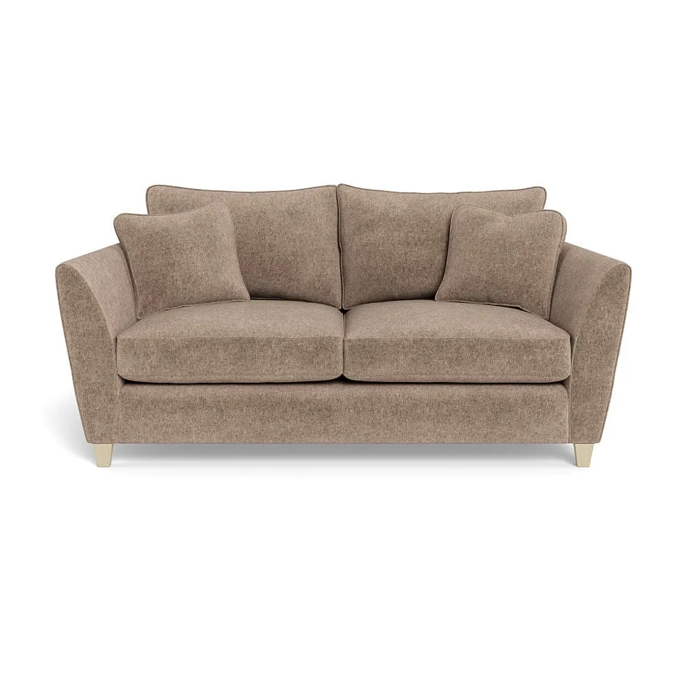 Heal's Torino 3 Seater Sofa Boucle Velvet Rocky Natural Feet 1
