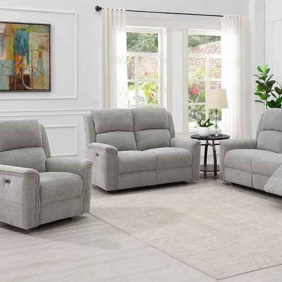 Lanark Chenille Power Recliner 2 Seater Sofa 2