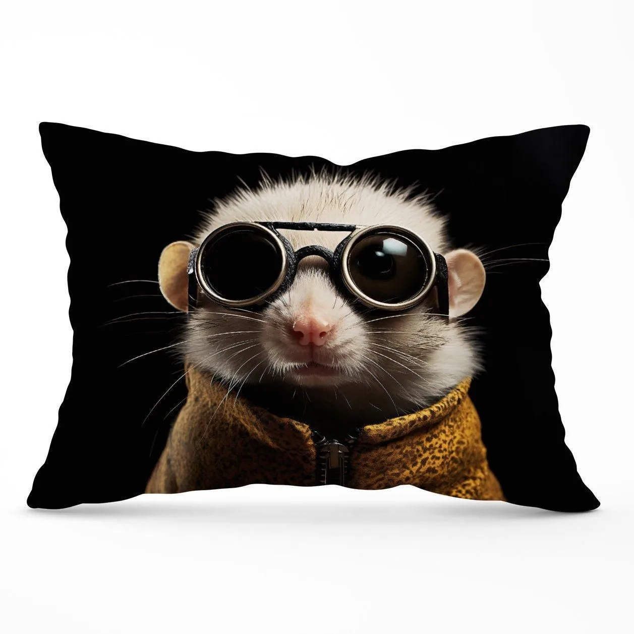 Warren Reed - Designer Realistic Doormouse Cushions in White