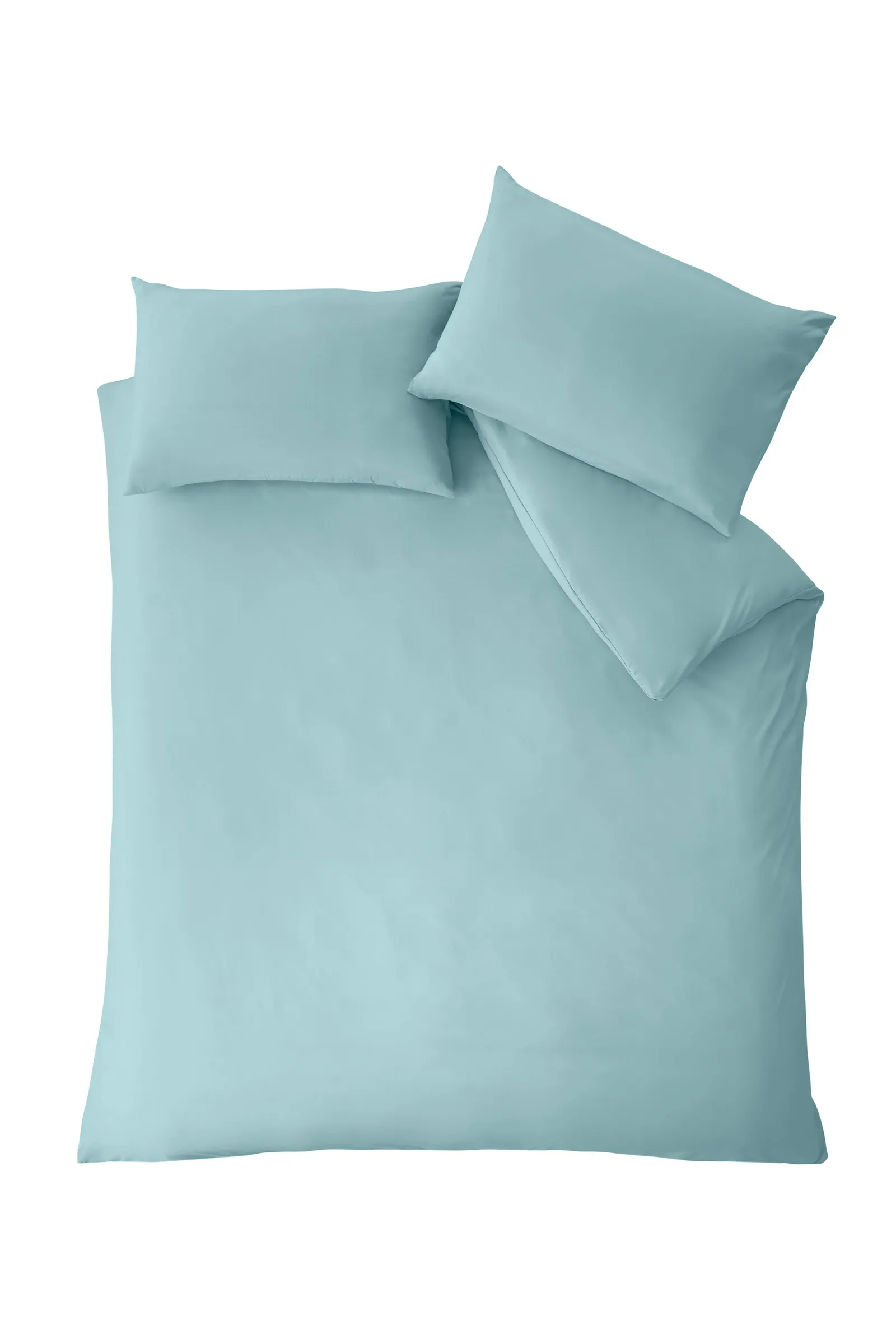 Catherine Lansfield So Soft Non Iron Duvet Cover Set in Duck Egg Blue 3