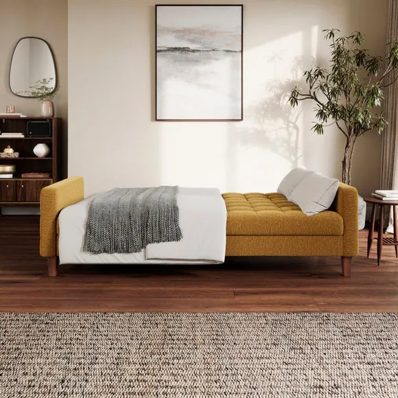Harlow Chenille Storage Double Sofa Bed 2