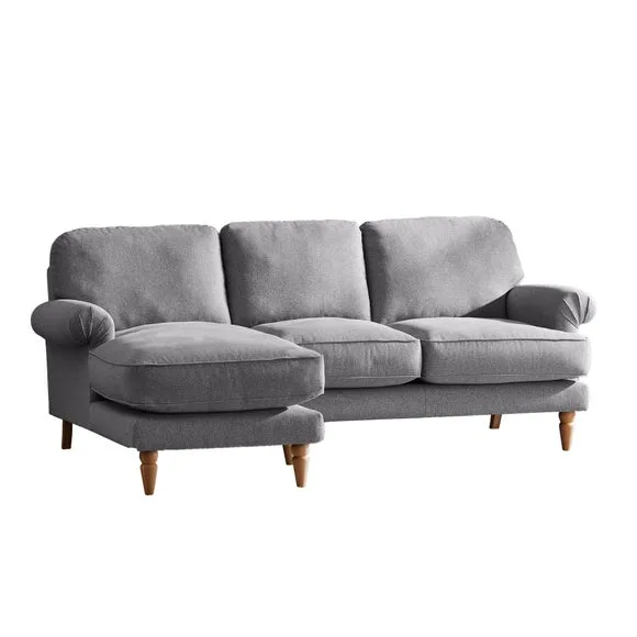 Jolene Soft Texture Corner Chaise Sofa 3