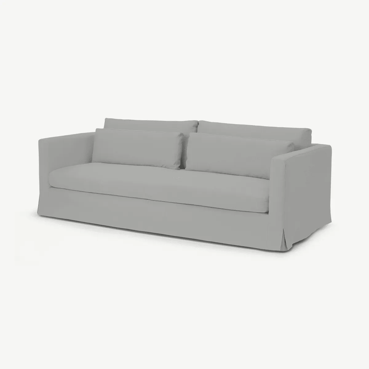 Arabelo 3 Seater Loose Cover Sofa, Mineral Cotton & Linen Mix