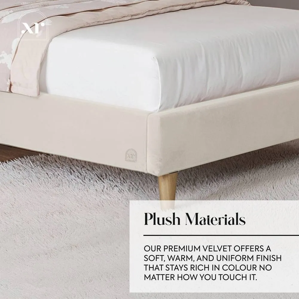 X Rocker Lily Single Bed Frame with App Controlled LED Lights in Ivory 4
