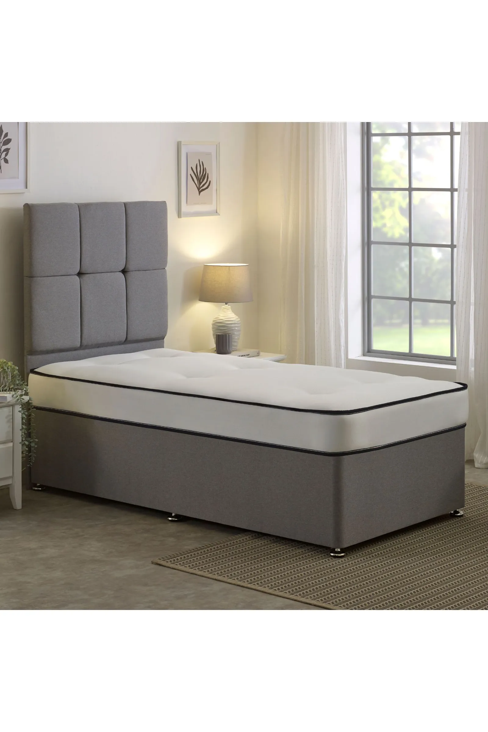 eXtreme Comfort Ltd Damask EasyClean Double Life Dual Sided Tufted Foam Free Mattress in White 2