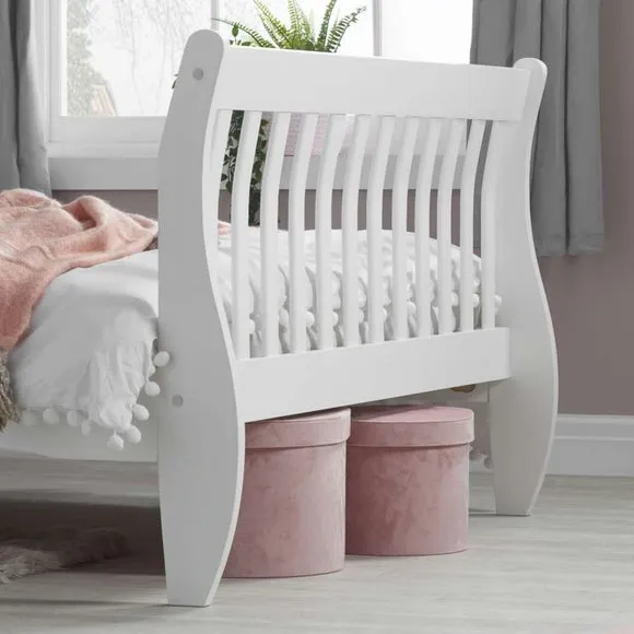 Belford Wooden Bed Frame, White 3