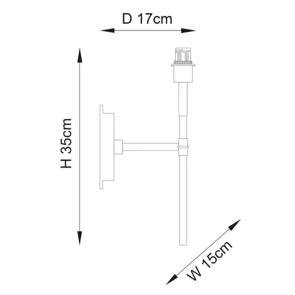 Vogue Holden Wall Light Fitting 6