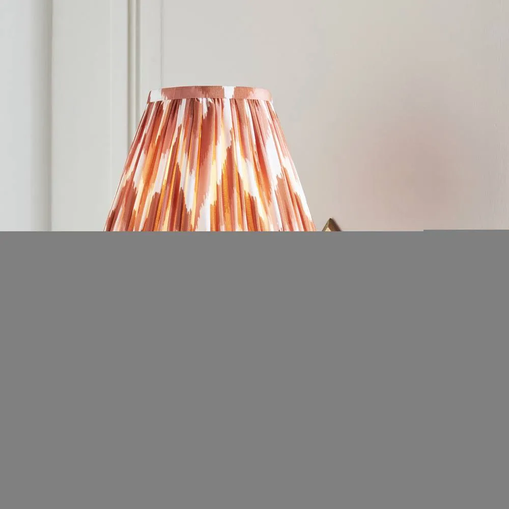 Netlighting Diamond Curve & Zigzag 16cm Wall Lamp Antique Brass Apricot Orange in Gold 2
