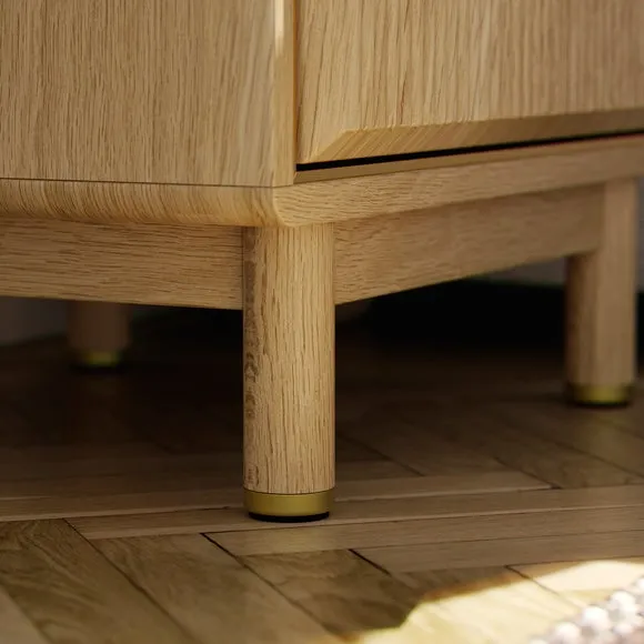 Daphne 2 Drawer Bedside, Oak Effect 5