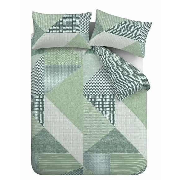 Catherine Lansfield Larsson Geo Reversible Duvet Cover and Pillowcase Set 5