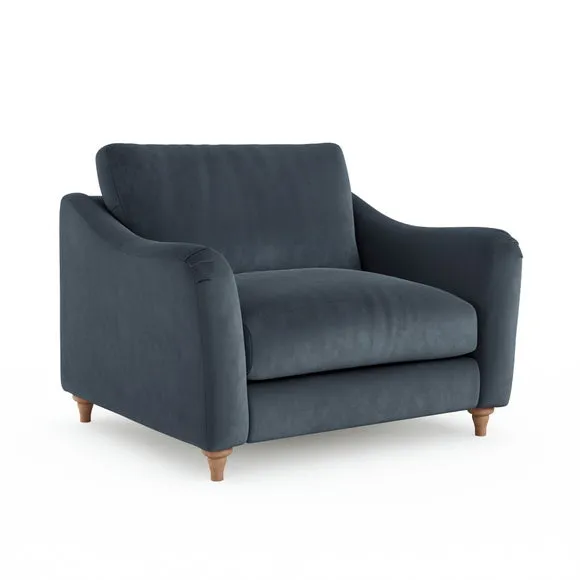 Hattie Matte Plush Velvet Snuggle Sofa 6
