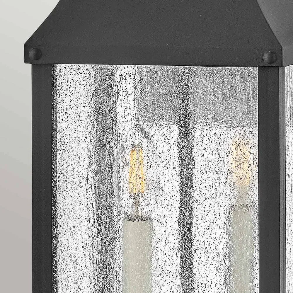 Netlighting Beacon Hill 2 Light Medium Outdoor Wall Lantern Museum Black IP44 3