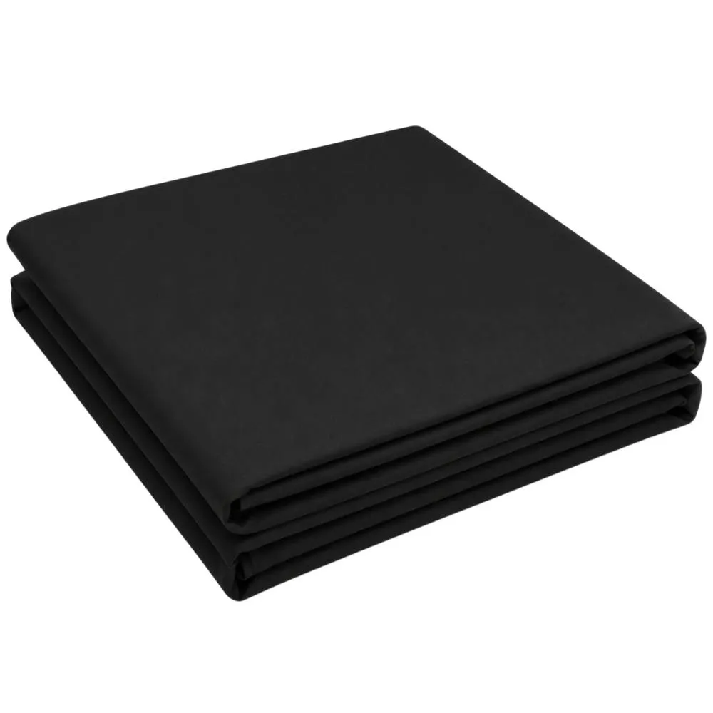 Smart Living Polycotton Bed Linen Luxury Flat Bedsheet in Black 2