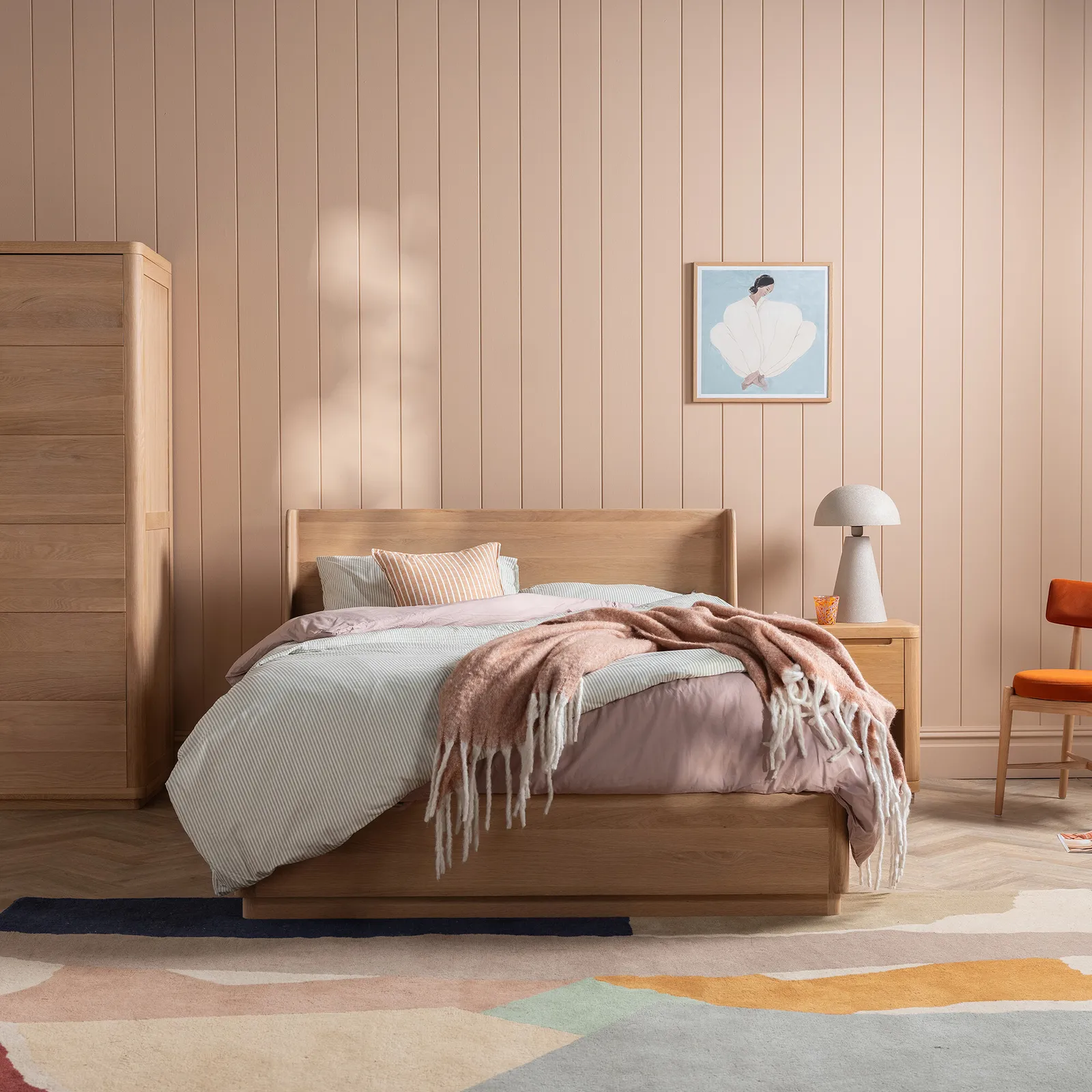 Olav 2 Door Wardrobe, Neutral Oak | Barker & Stonehouse 3