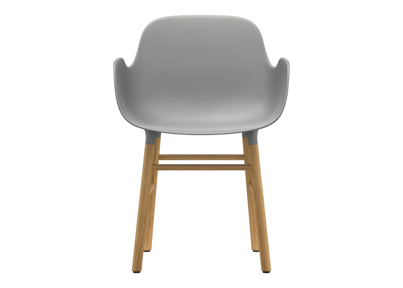 Normann Copenhagen Form Armchair Grey Shell Oak Legs