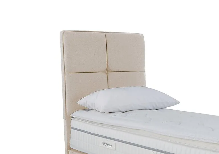 Dalmore Floor Standing Headboard - Single - Tweed Cream