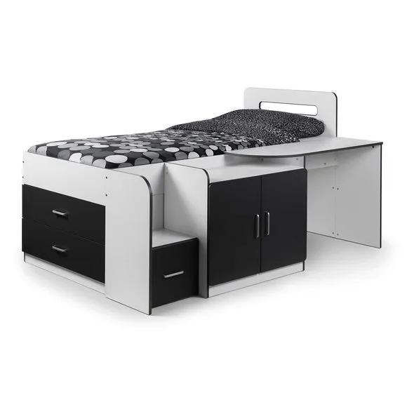 Cookie Cabin Bed, White & Grey 6
