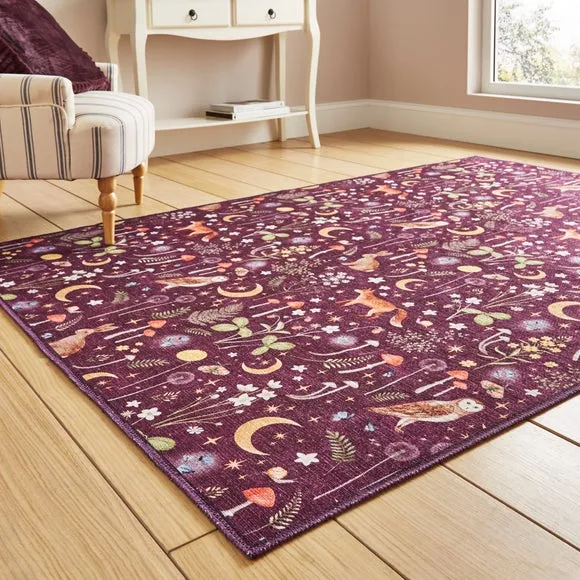 Catherine Lansfield Twilight Animals Rug 6