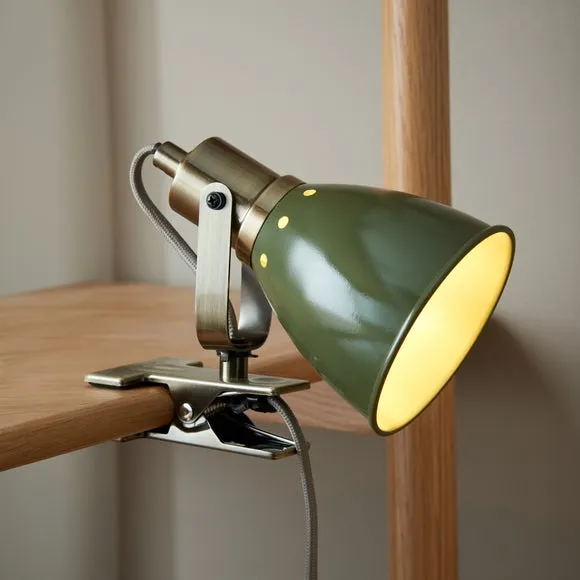 Miley Industrial Plug In Adjustable Clip On Desk Light 1