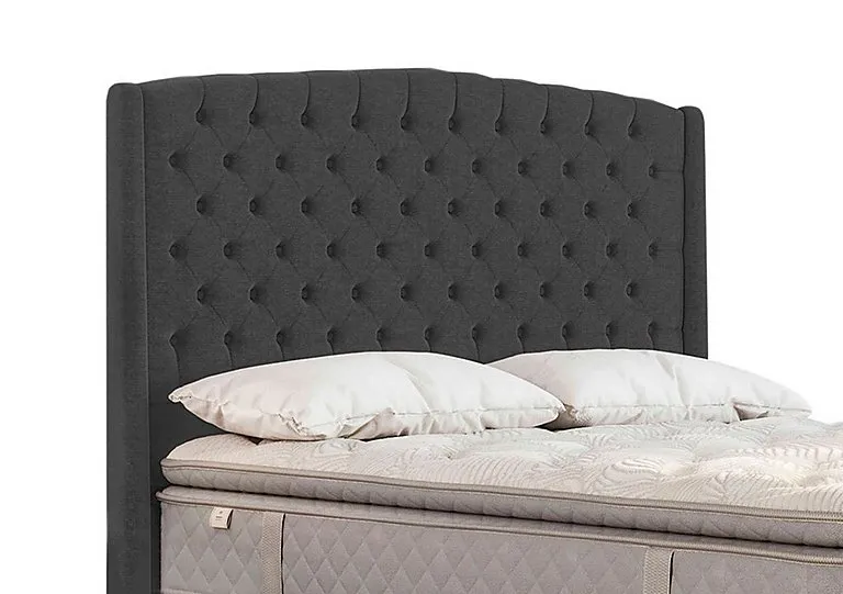 Pavilion Floor Standing Headboard - Double - Tweed Sable