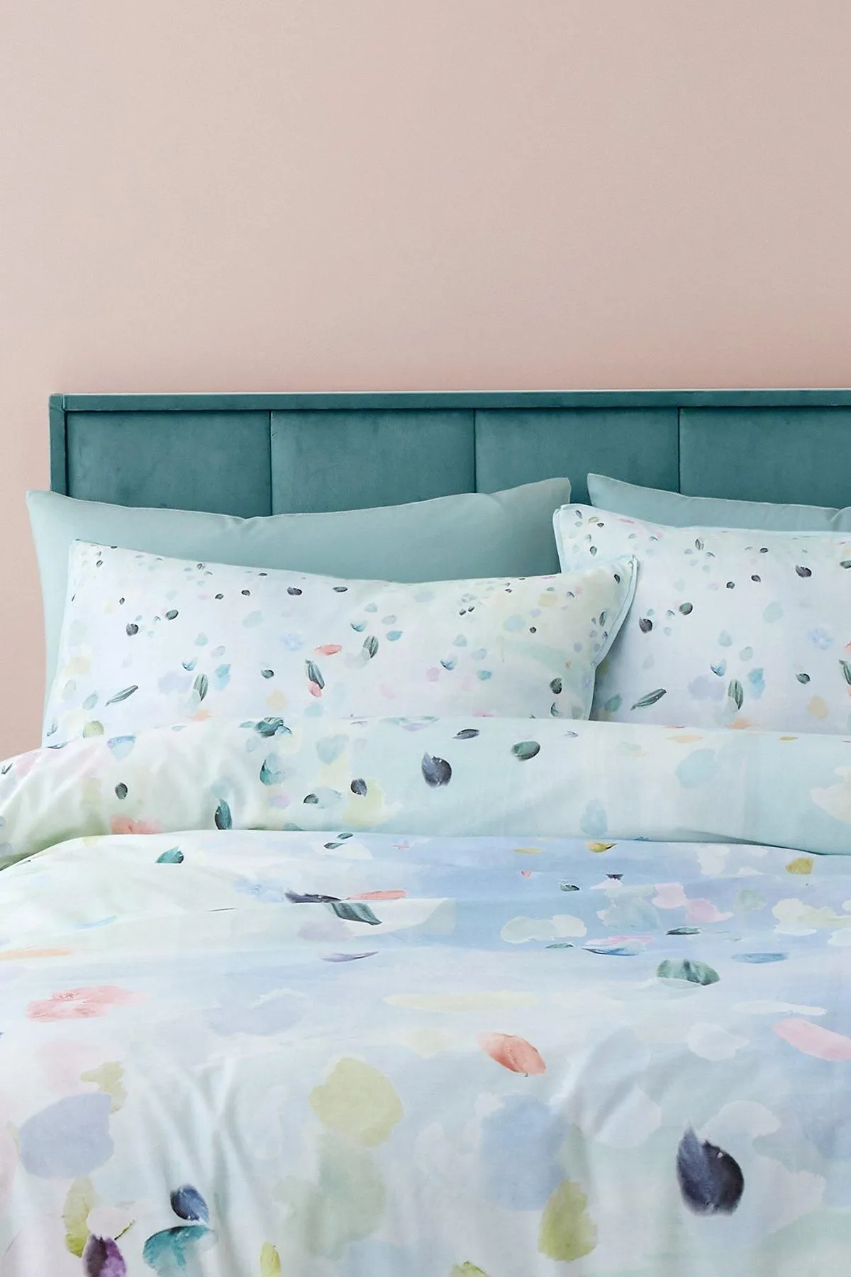 Appletree 'Alfresco' 100% Cotton Duvet Cover Set in Duck Egg Blue 3