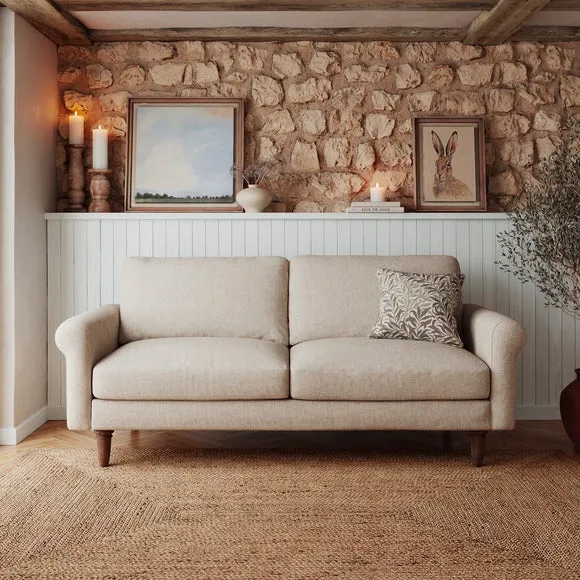 Maeve Compact Flatweave 3 Seater Sofa