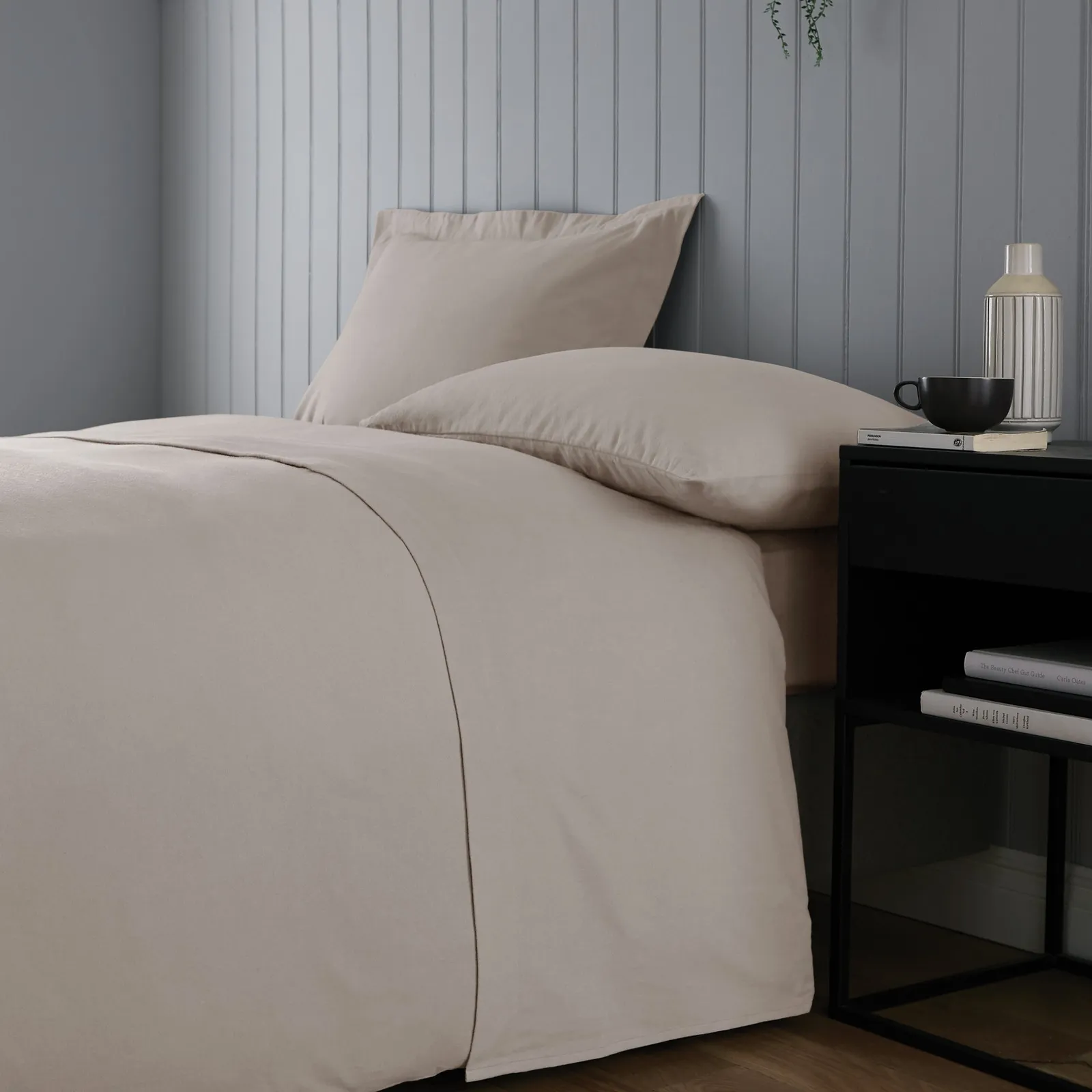Soft & Cosy Luxury Brushed Cotton Flat Sheet Brown