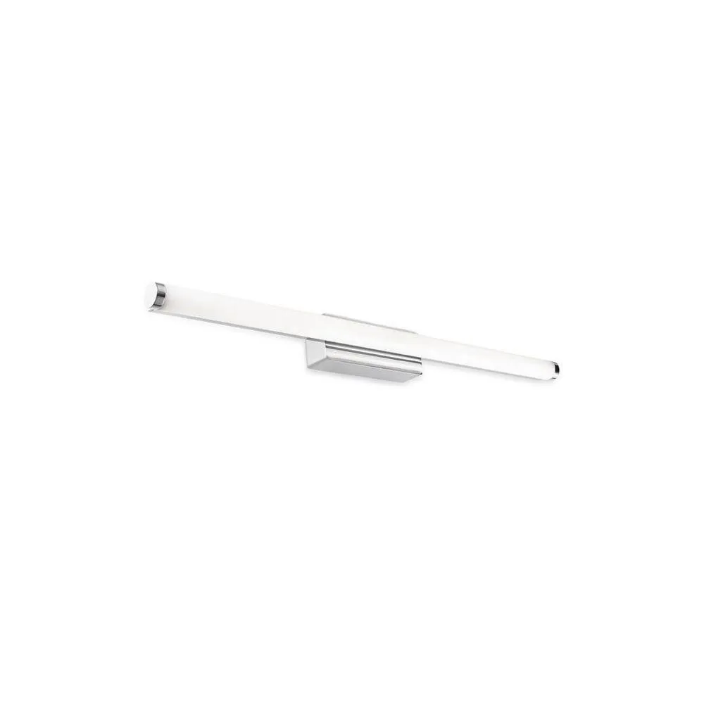 Netlighting Toilet Slim Bathroom LED Wall Light Chrome 2010lm 3000K IP44 in Grey