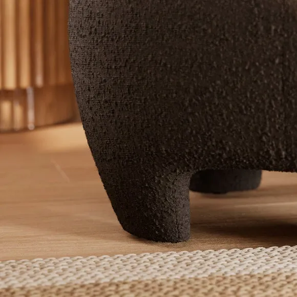 Rhetta Boucle Chair and Footstool 5